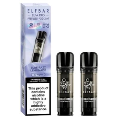 ELFBAR ELFA Kit Pro 2ml Pods 20mg - Blue Razz Lemonade 10 Stk