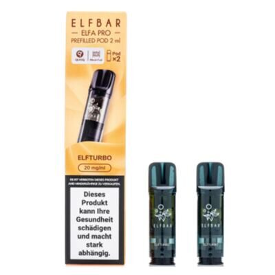 ELFBAR ELFA Kit Pro 2ml Pods 20mg - Elfturbo 10 Stk