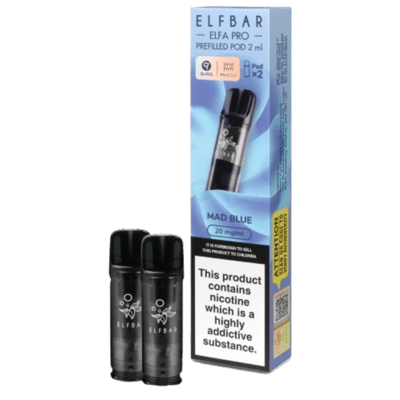 ELFBAR ELFA Kit Pro 2ml Pods 20mg - Mad Blue 10 Stk