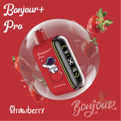 Bonjour+ Pro 15000 Puffs 2% Nic. - Strawberry 10 Stk.