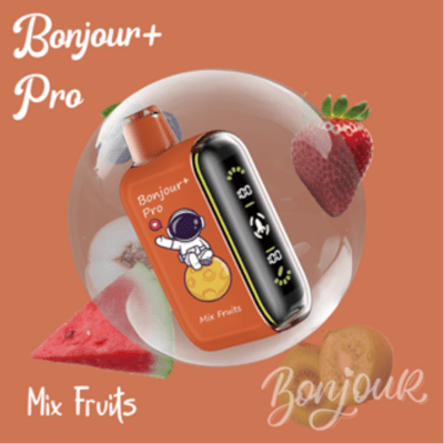 Bonjour+ Pro 15000 Puffs 2% Nic. - Mix Fruit 10 Stk.