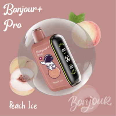 Bonjour+ Pro 15000 Puffs 2% Nic. - Peach Ice 10 Stk.