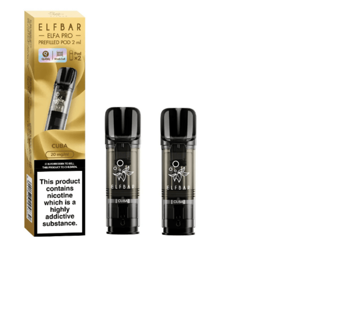 ELFBAR ELFA Kit Pro 2ml Pods 20mg - Cuba 10 Stk