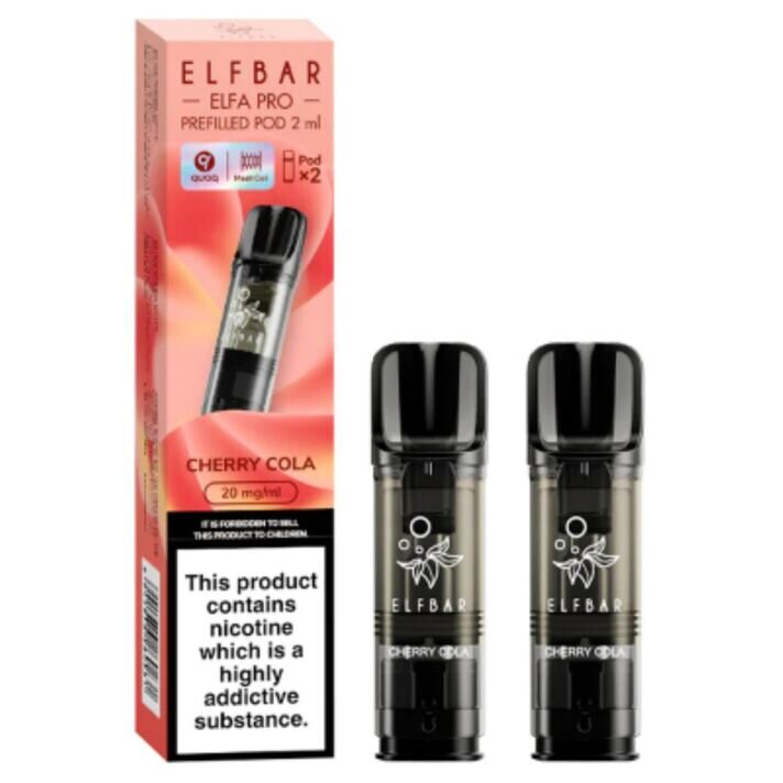 ELFBAR ELFA Kit Pro 2ml Pods 20mg - Cherry Cola 10 Stk