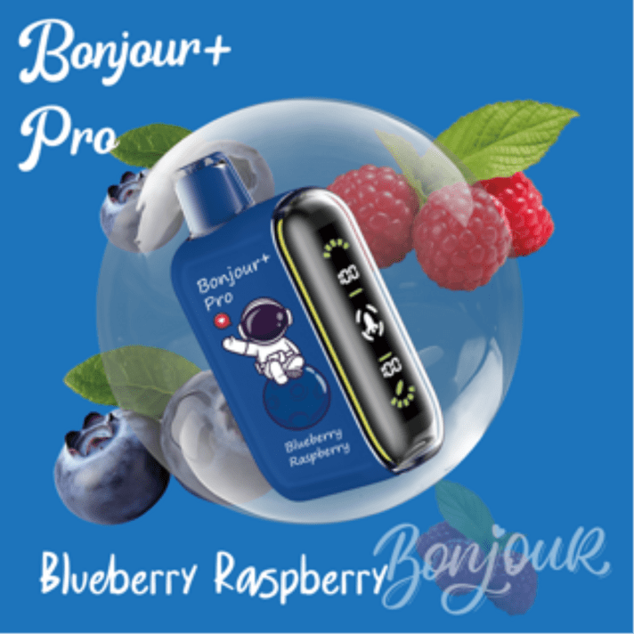 Bonjour+ Pro 15000 Puffs 2% Nic. - Blueberry Raspberry 10 Stk.